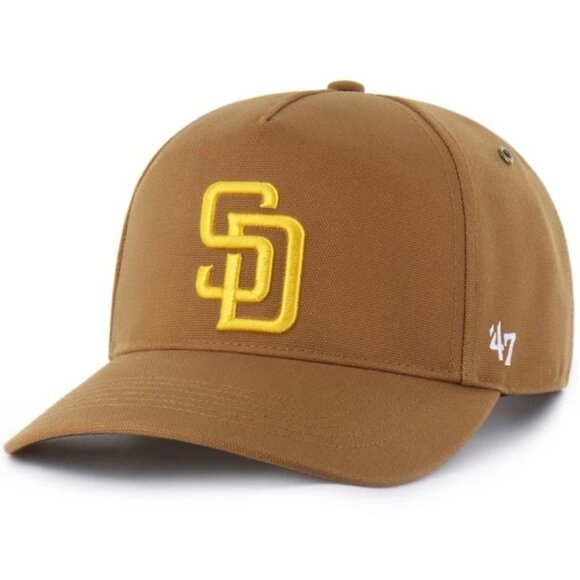 San Diego Padres Carhartt x '47 Hitch Adjustable Snapback Hat Cap Men's Brown - Picture 1 of 7